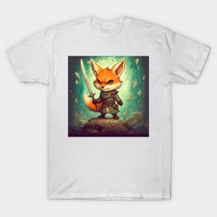Cute Fierce Warrior Fox T-Shirt
